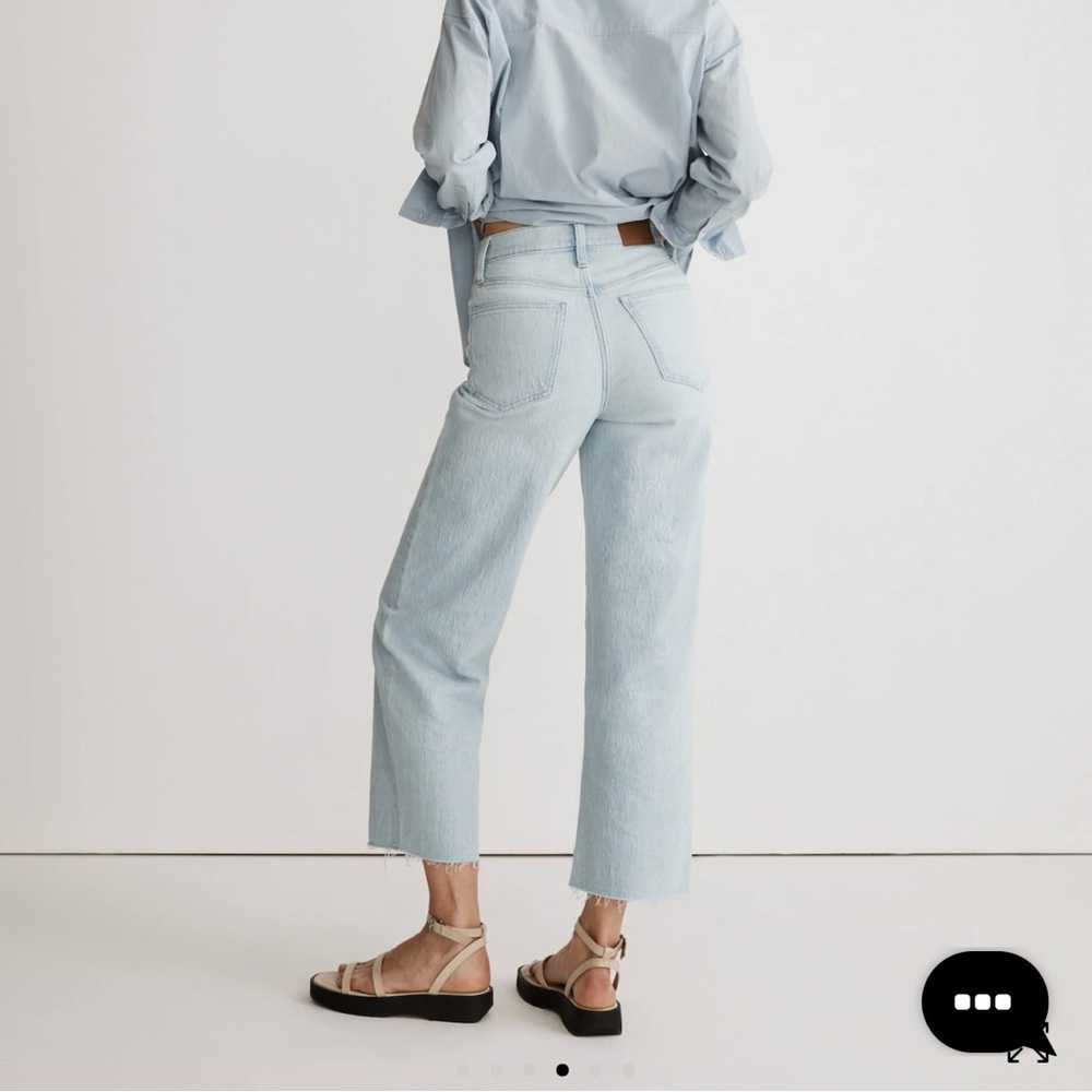 Madewell perfect vintage wide leg crop jeans